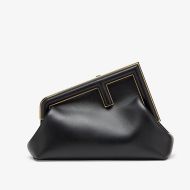 Fendi Small First Bag In Nappa Leather Black